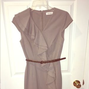 Calvin Klein 2 petite grey professional dress
